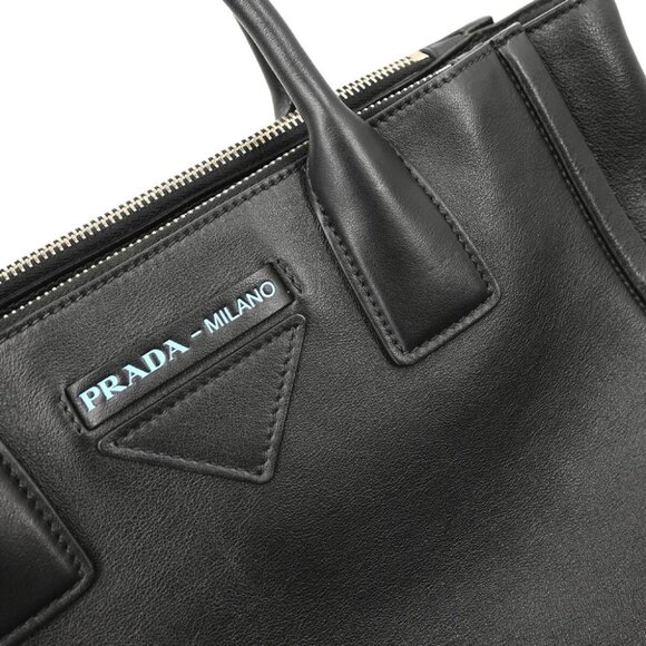 Prada Black Leather Concept 2way Tote Handbag - Picture 6 of 10